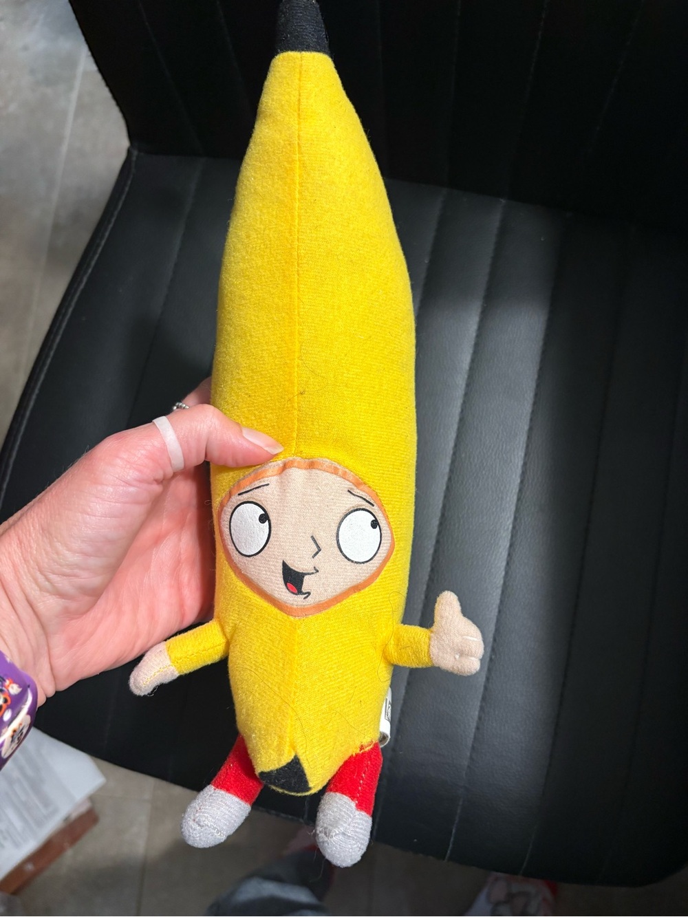 Nanco 2011 Family Guy Stewie Griffin Banana Costume Stuffed Plush Doll Toy 11"